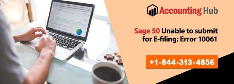 Sage 50 Unable to submit for E filing